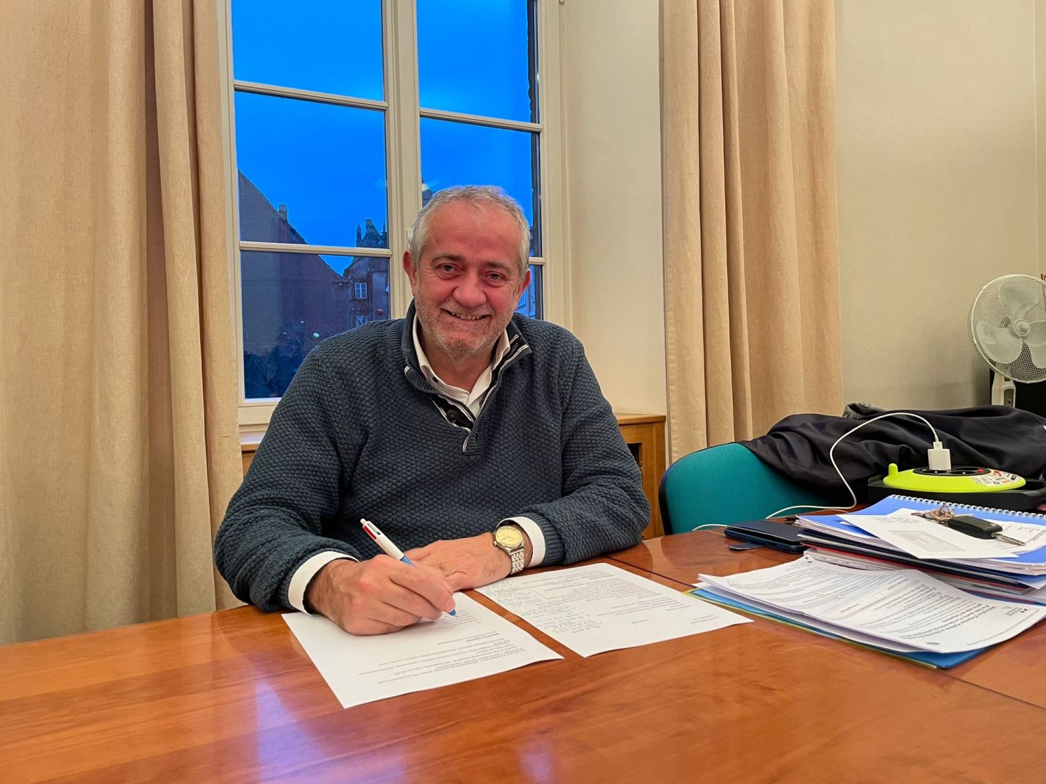 Marc Séné préside son dernier conseil municipal à Sarre-Union ce vendredi soir