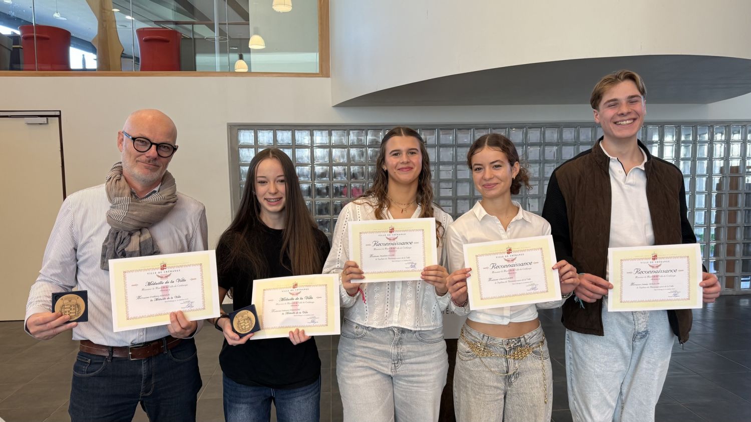 La ville de Créhange a remis des médailles et des diplômes d’honneur