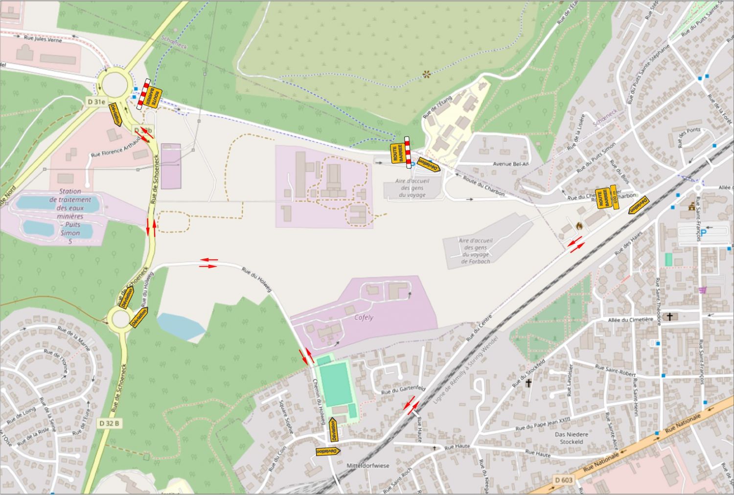 Des travaux seront menés cette semaine rue Condorcet à Forbach