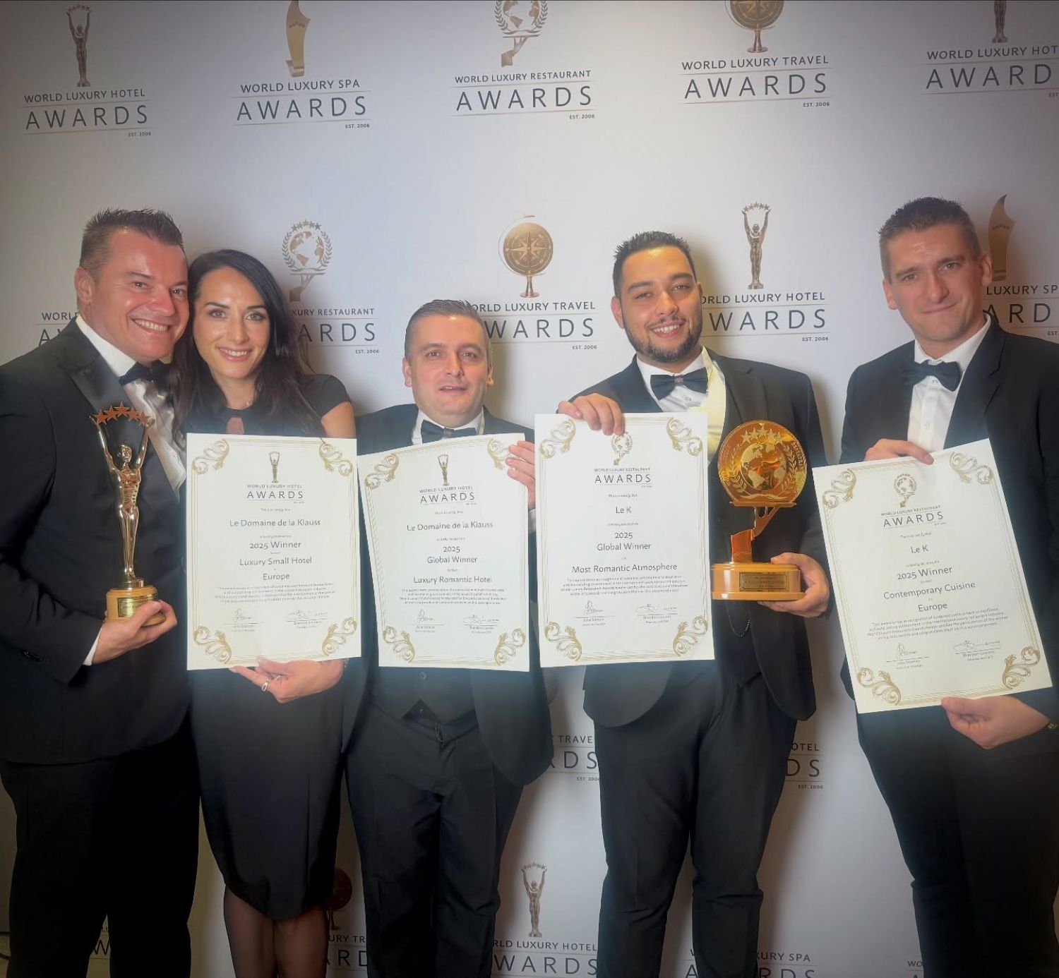 Le Domaine de la Klauss a brillé lors des World Luxury Awards