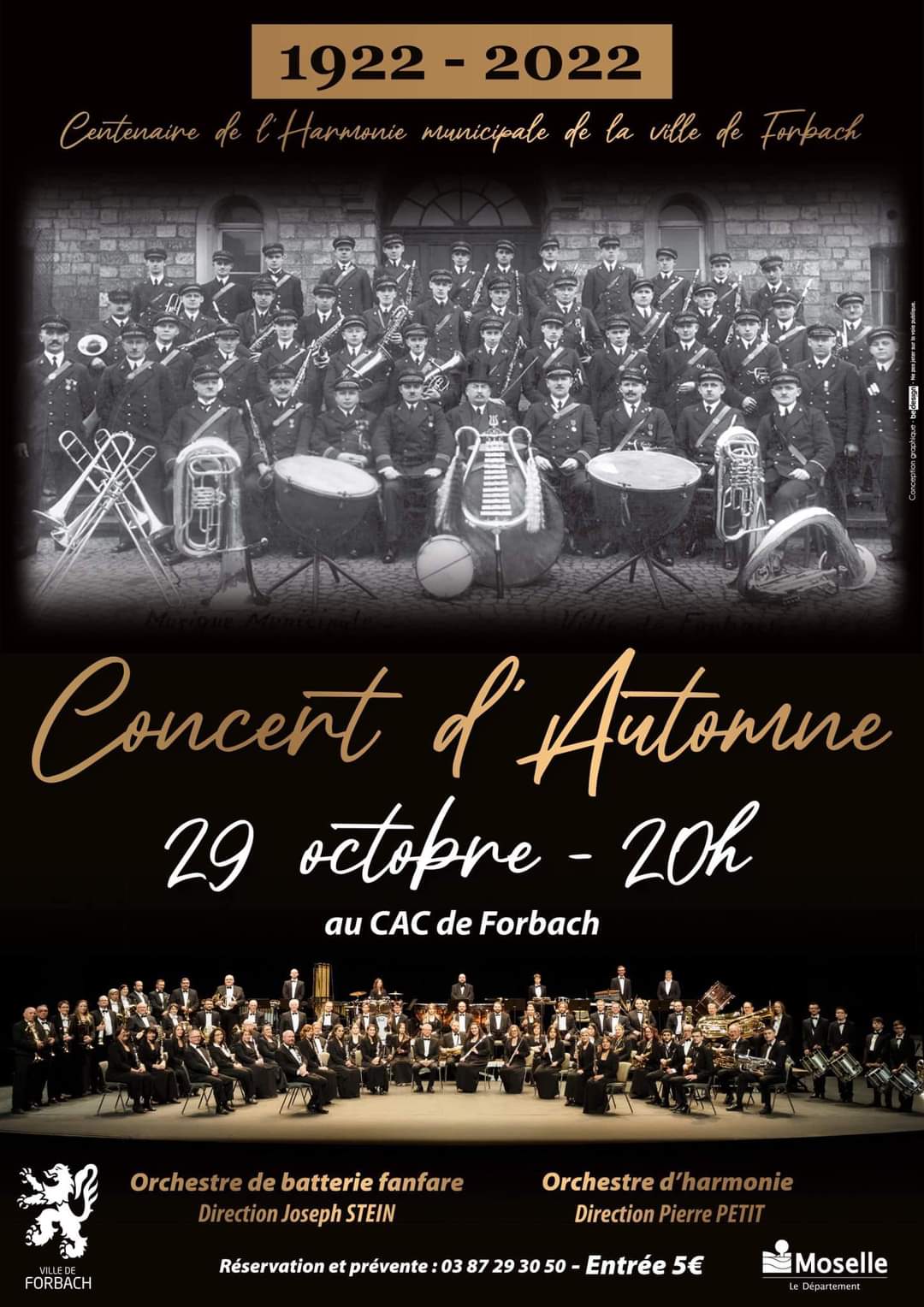 Musique / Concert : Concert événement Centenaire de l'Harmonie Municipale  de Forbach - Radio Mélodie