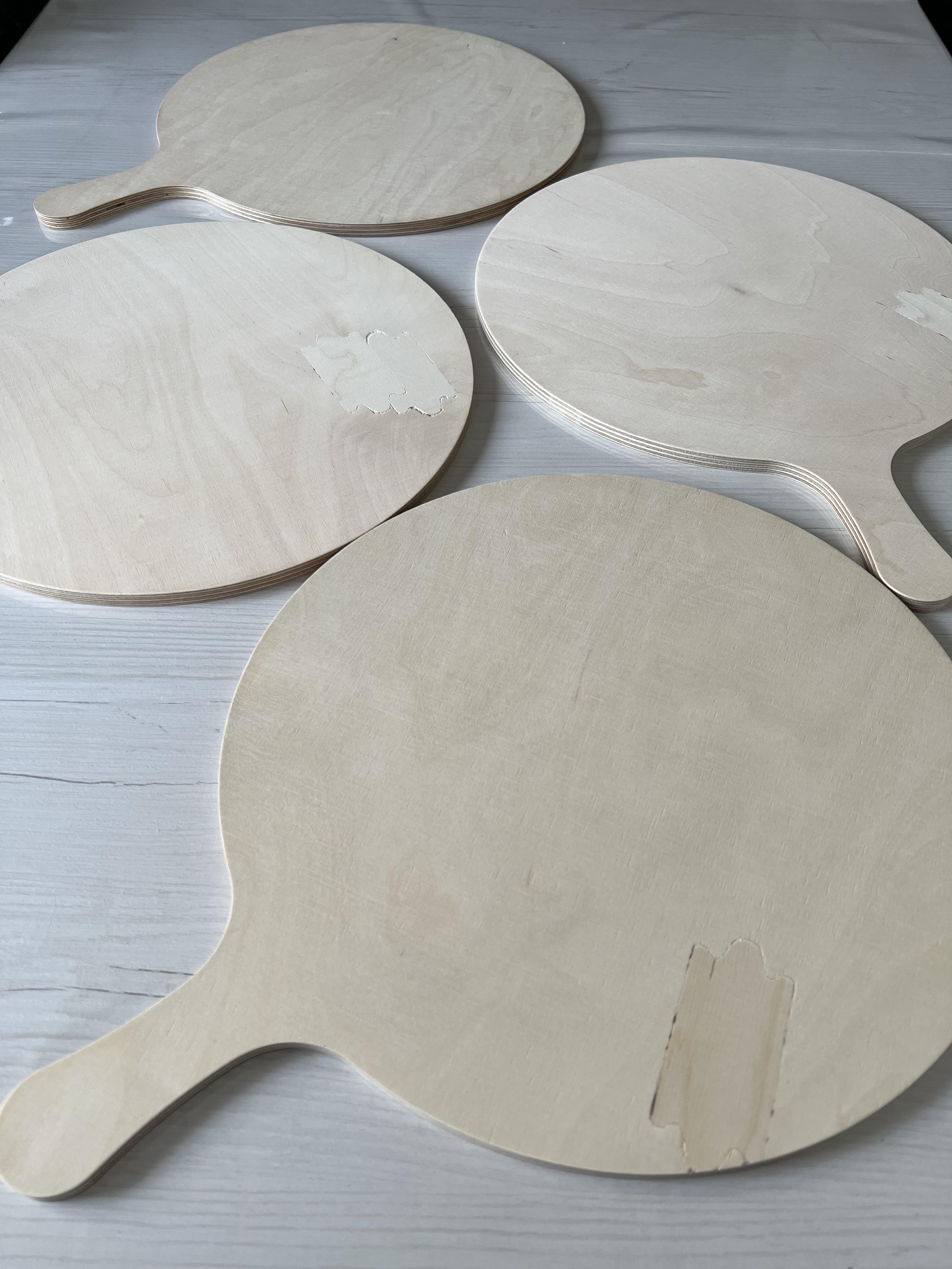 10 Planches à Pizza En Contreplaqué Bouleau - Robuste, Résistant Aux Coupures, Format M