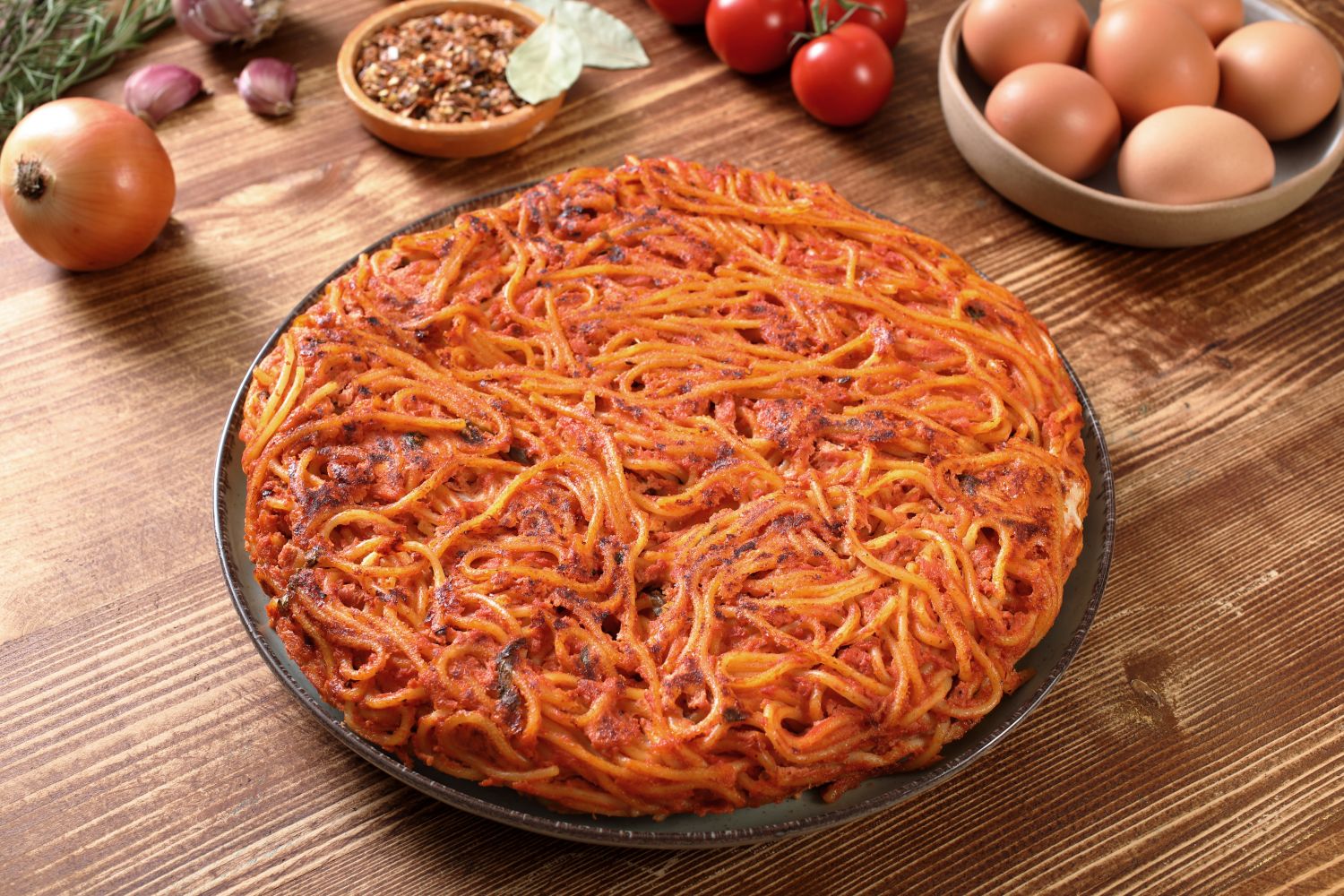 Pizza façon spaghetti bolognaise