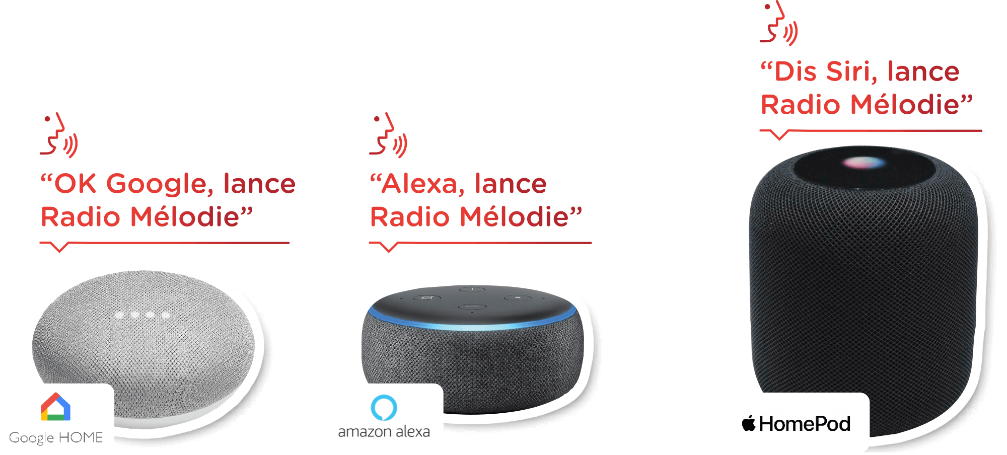 Assistants vocaux - Google Home Assistant, Amason Alexa et Apple Homepod