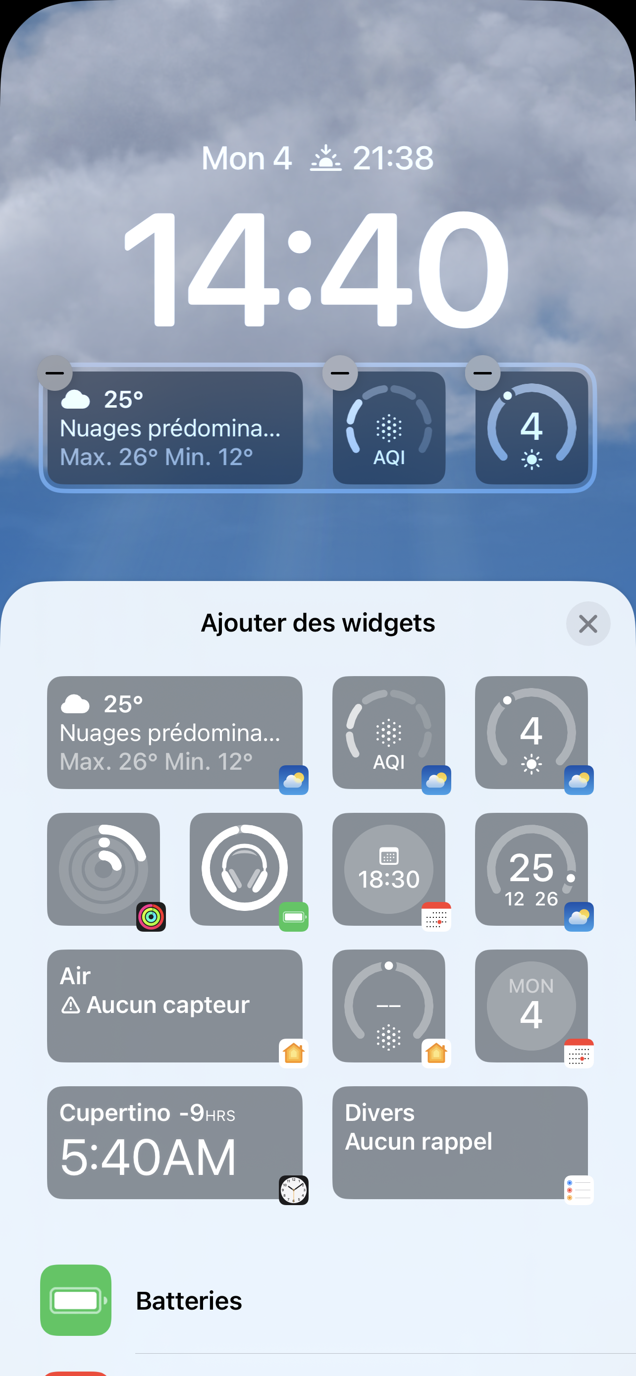 Beaucoup de widgets pourront agrémenter l’écran verrouillé, et les développeurs tiers pourront en ajouter d’autres