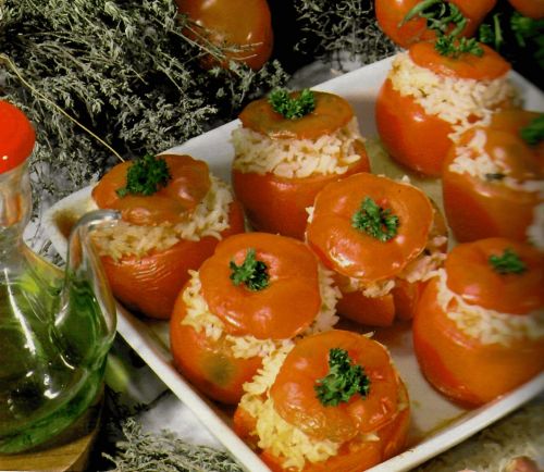 Tomates farcies au riz (Italie)
